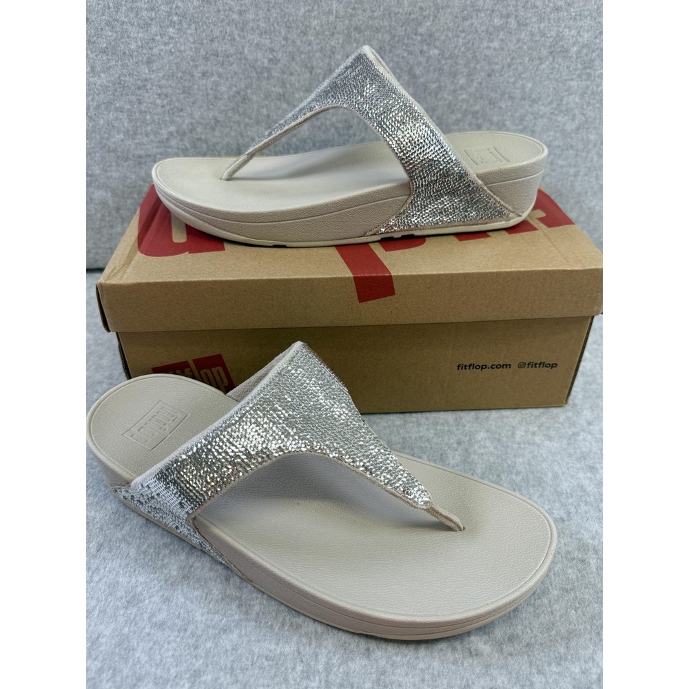 FitFlop Electra Micro Toe-Post Shoes Womens Size 10 Sandals Microfibre New